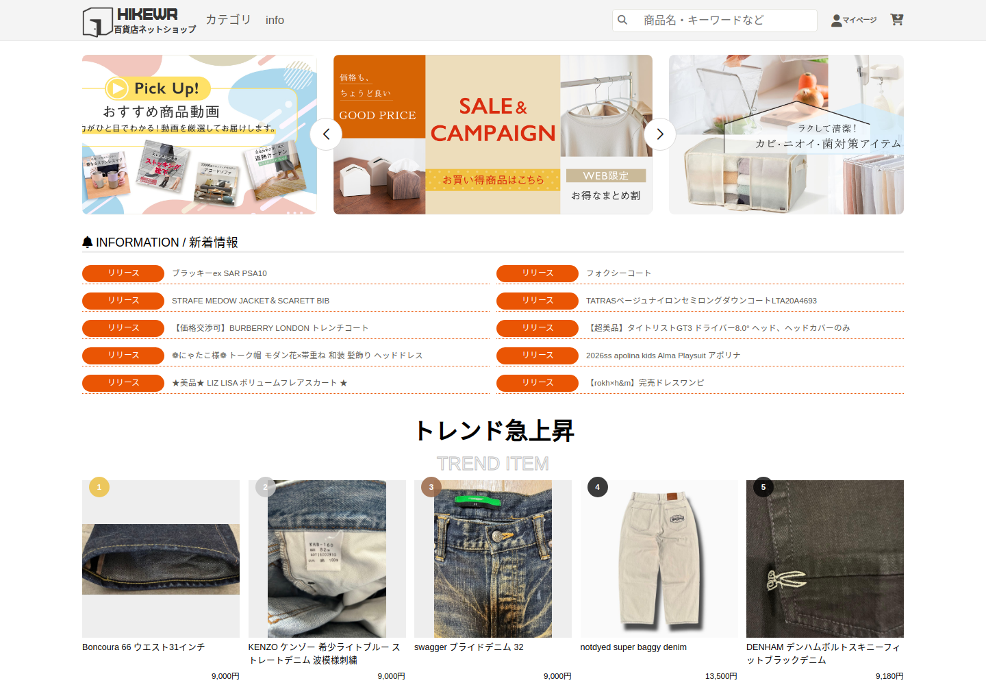 hikewrap.vickyaps.shop の確認時スクリーンショット