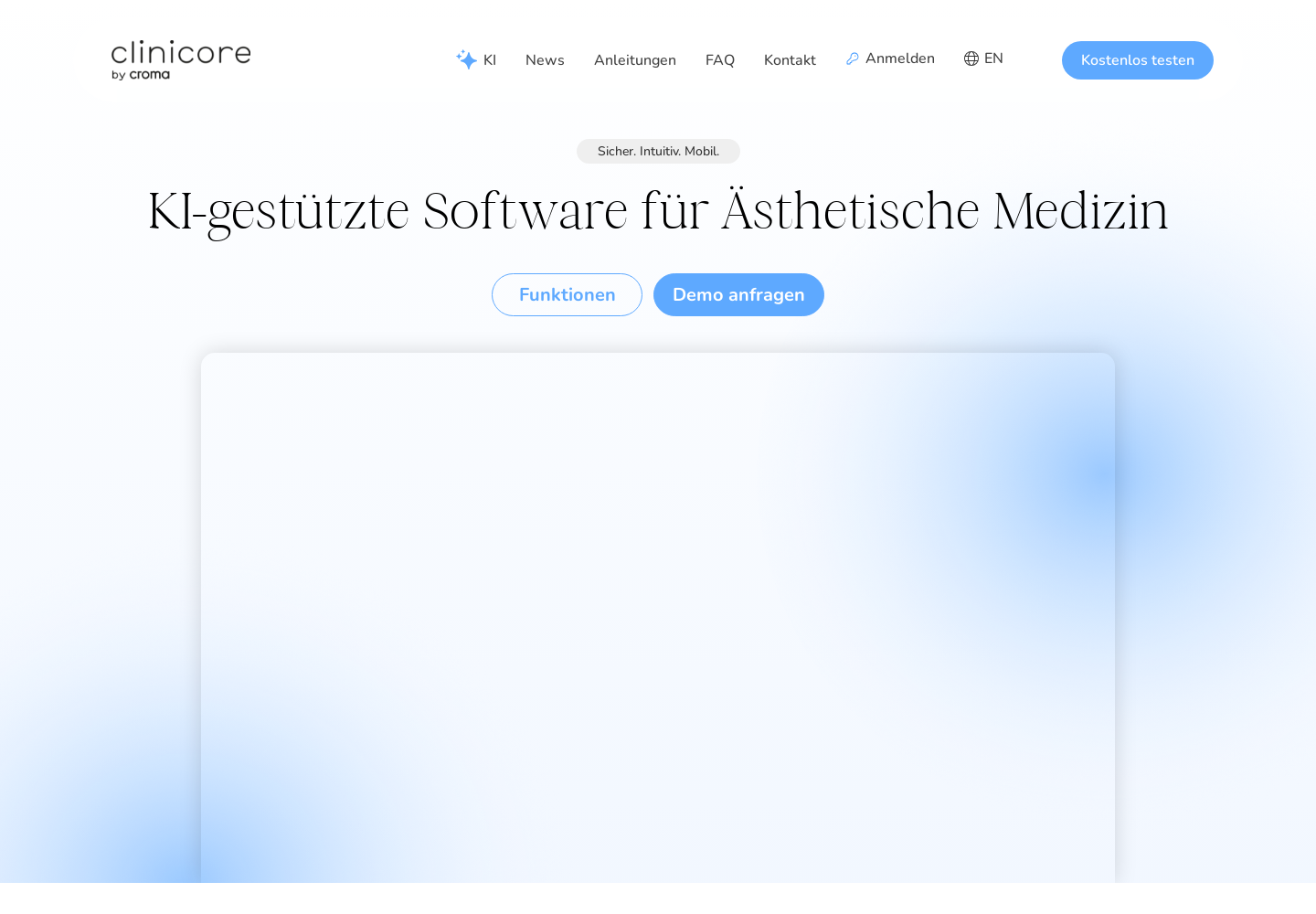 clinicoresuite.com の確認時スクリーンショット