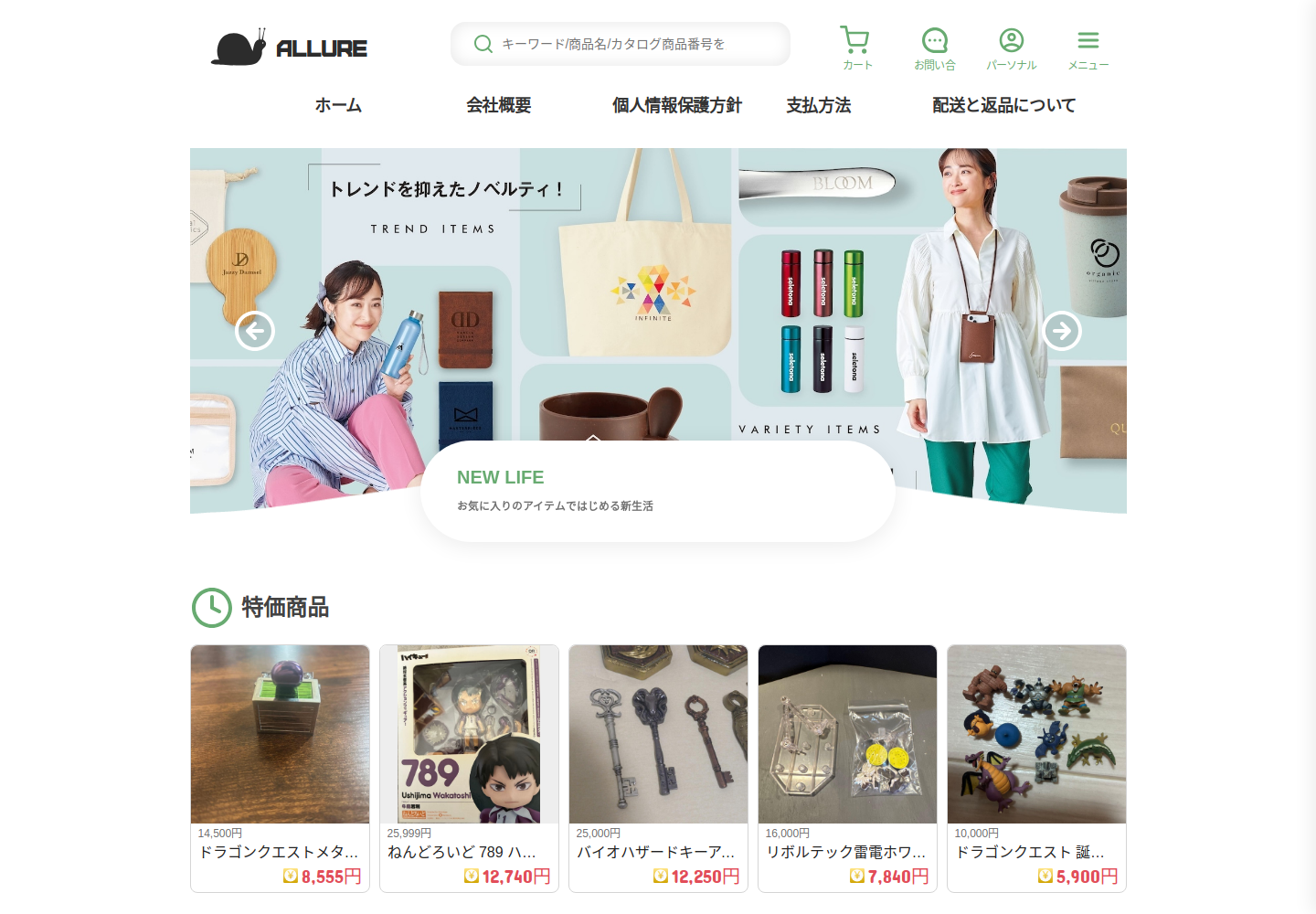 allurebuy.admpruta.shop の確認時スクリーンショット