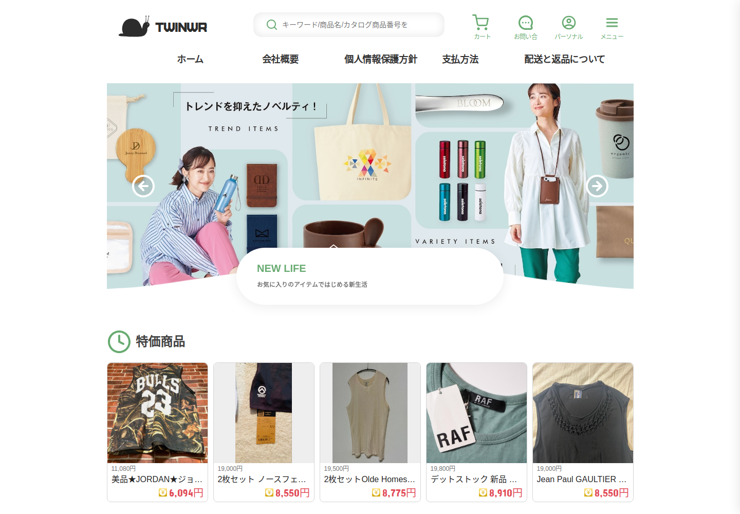 twinwrite.acluboud.shop の確認時スクリーンショット