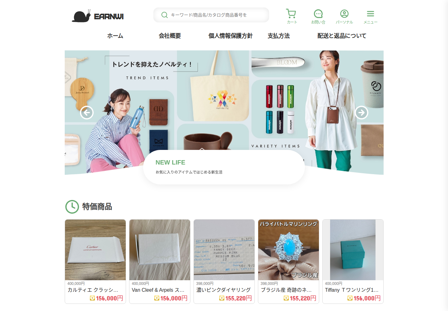 earnwise.pardguru.click の確認時スクリーンショット